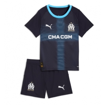 Billige Fotballdrakt Olympique de Marseille Replika Bortedraktsett Barn 2025-26 Kortermet (med bukser)